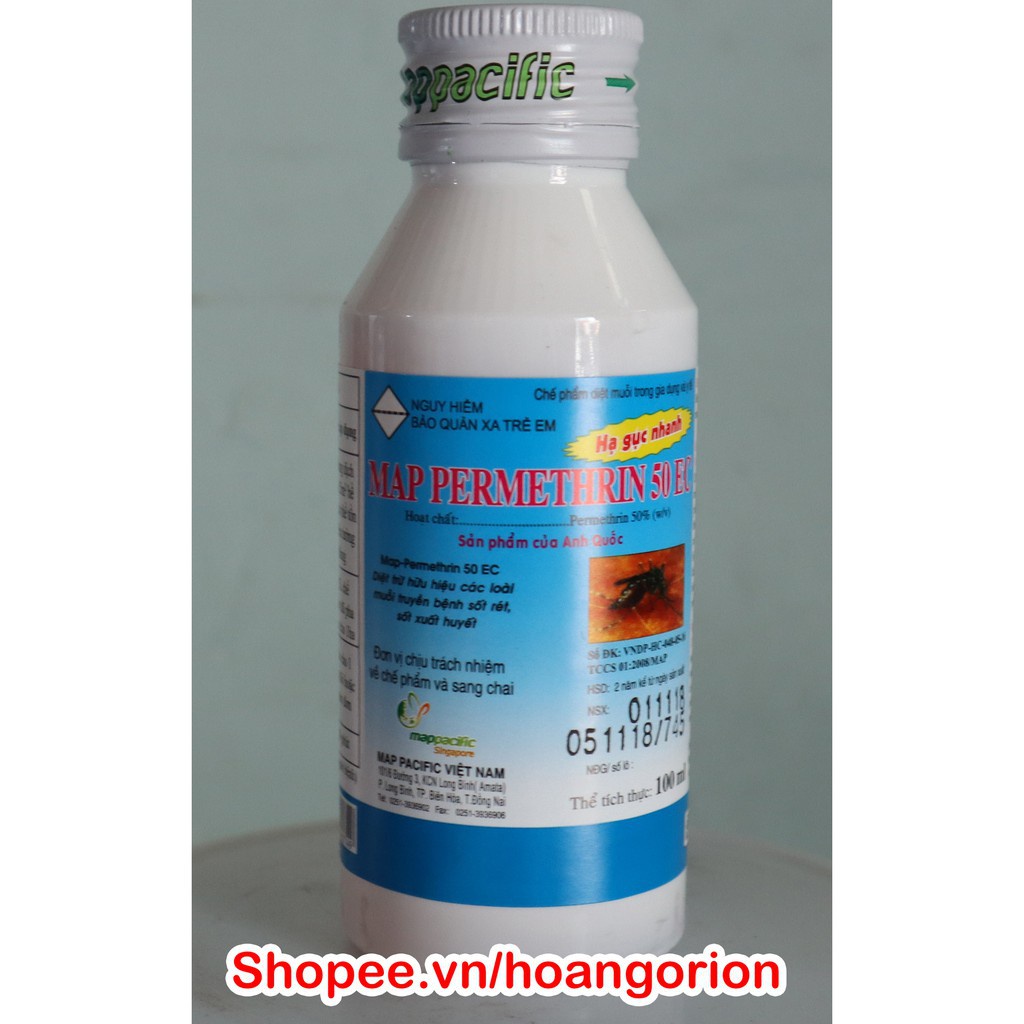 [SIEURE] ermethrin 50EC (100ml) Thuốc diệt Muỗi (Xuất xứ Anh Quốc) - Hàng chính hãng hàng đẹp, phân phối chuyên nghiệp.
