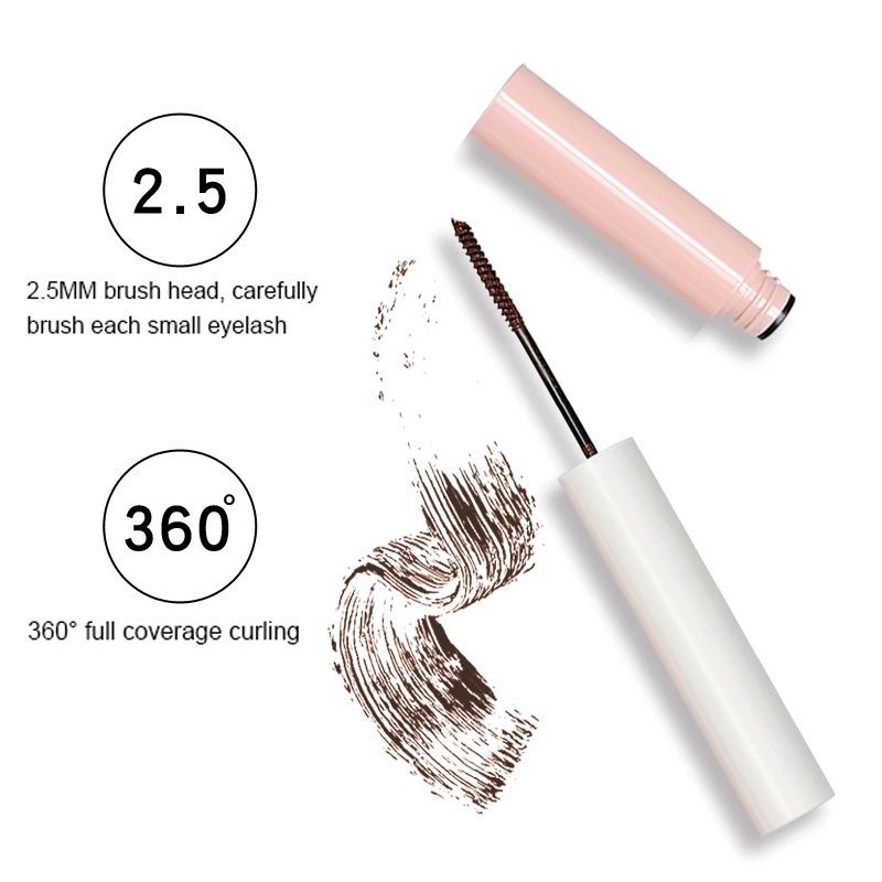 Mascara Chuốt Mi MJgigi 2 Màu Đầu Cọ Siêu Mảnh Chống Nước Lâu Trôi Không Nhòe