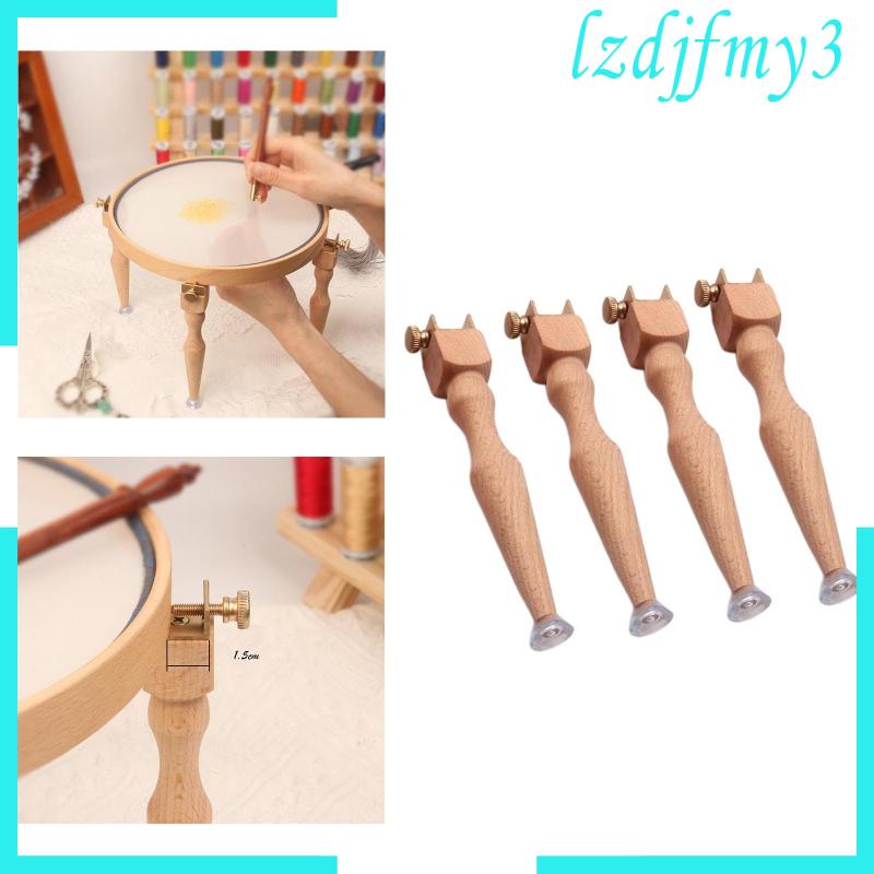 Set 4 Khung Thêu Chữ Thập Đứng Để Bàn / Sàn Nhà Làm Thủ Công Lzdjlmy3