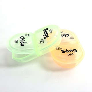 [RẺ VÔ ĐỊCH] HỘP CHIA THUỐC 2 NGĂN