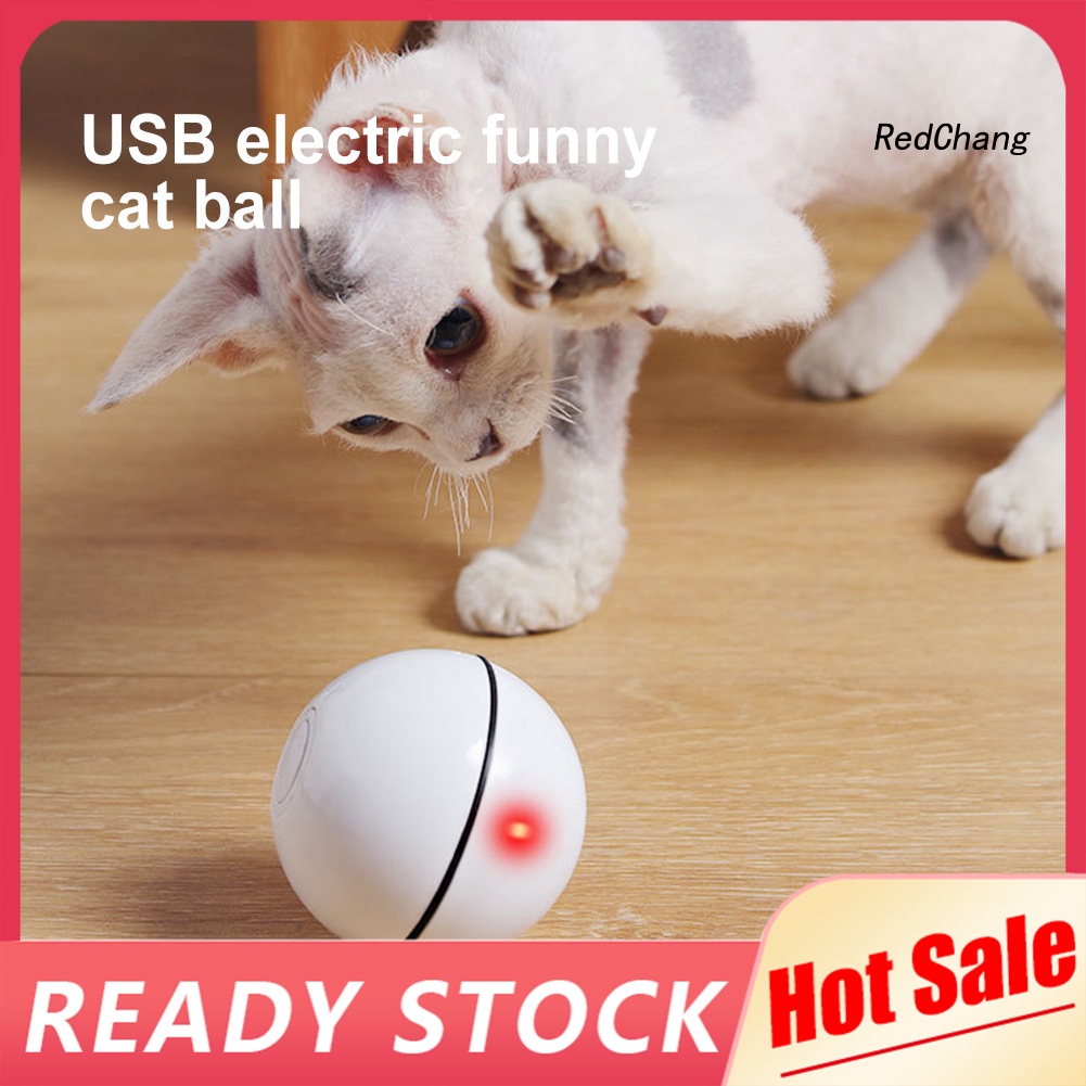 Đồ Chơi Tương Tác Thú Cưng Hình Quả Bóng Lăn Có Đèn Led Sạc Usb