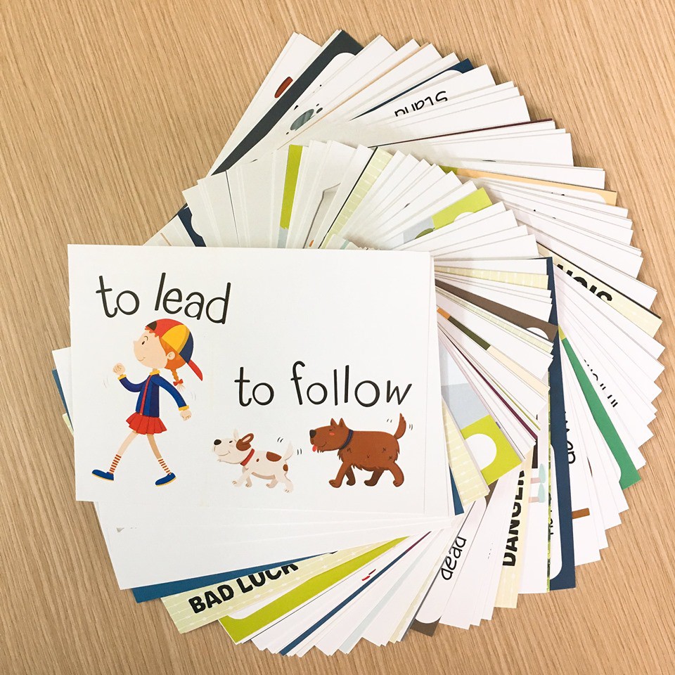 Flashcard - Bộ 100 thẻ từ vựng trái nghĩap