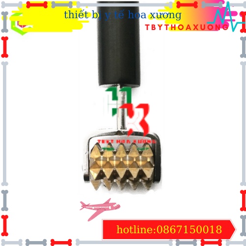 [Hàng Chính Hãng Diện Chẩn Bùi Quốc Châu] Lăn 2 Đầu Đồng Cầu Sừng - Dụng Cụ Diện Chẩn