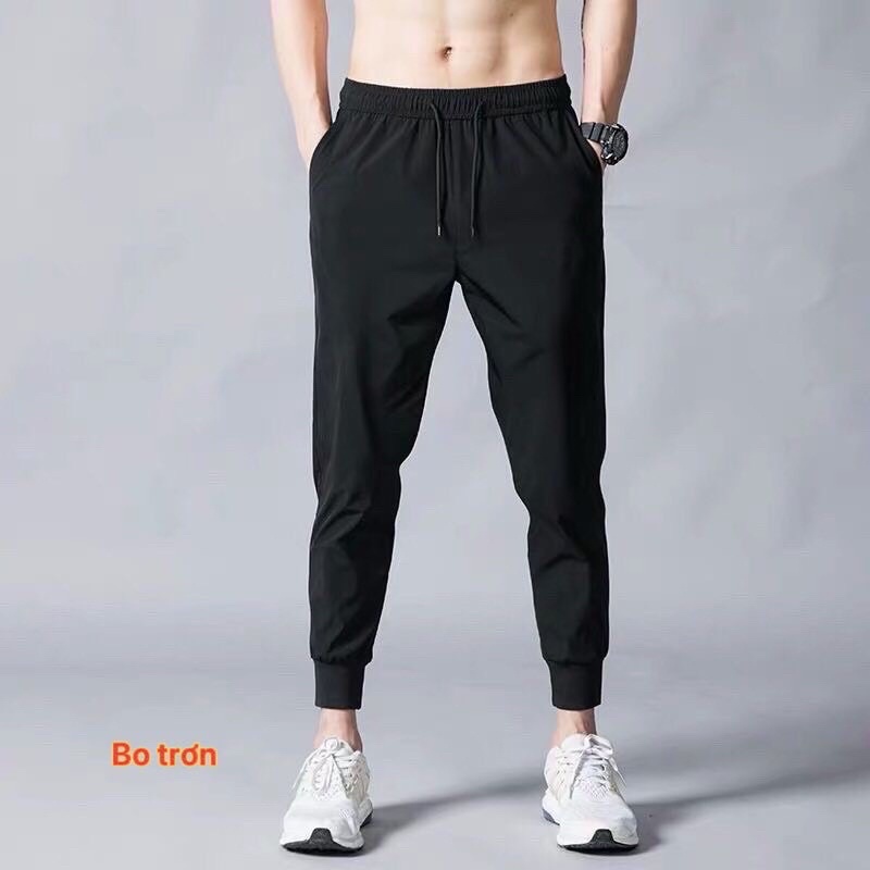 Quần nỉ nam nữ bo chân chất liệu da cá