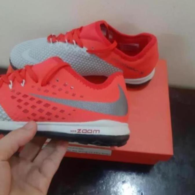 [Sale 3/3]Giày đá bóng TQ  Hypervenom PhantomX III PRO TF đỏ xám