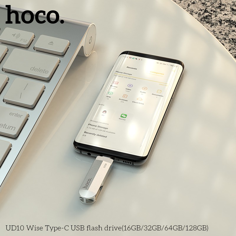 USB 2 đầu Hoco UD10 16GB, tốc độ cao, lưu trữ tốt, tương thích nhiều thiết bị | WebRaoVat - webraovat.net.vn