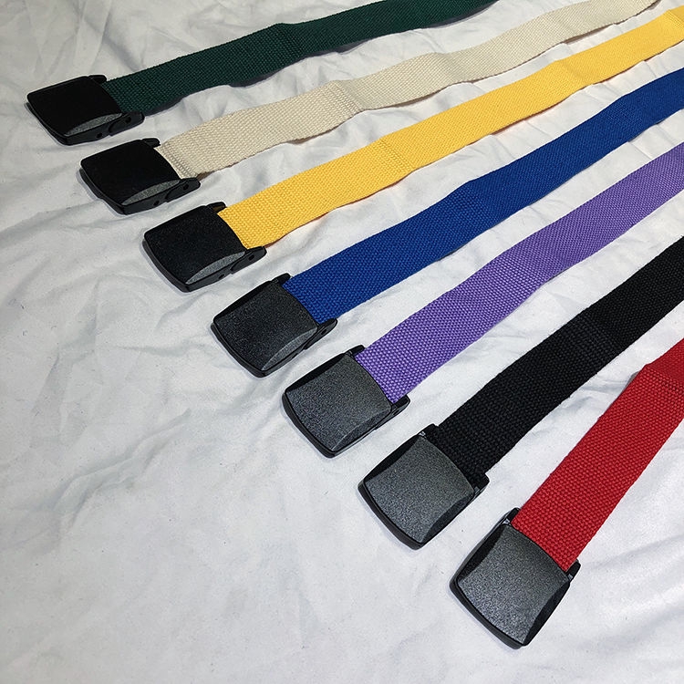 Thắt lưng bằng vải canvas nhiều màu sắc tùy chọn thời trang 22508