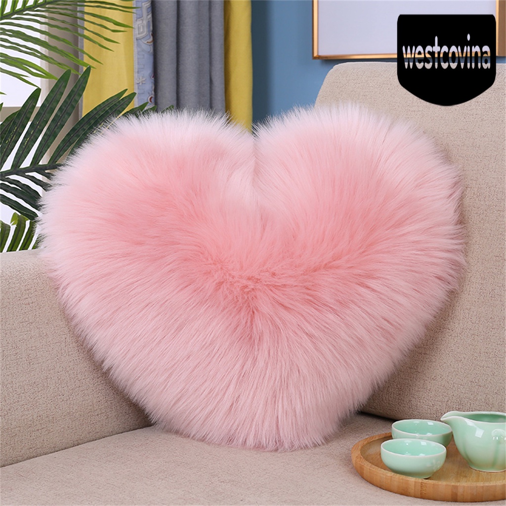[Hot]☀ Gối Tựa Sofa Bằng Cotton PP Mềm Mại Hình Trái Tim Trang Trí Nhà Cửa