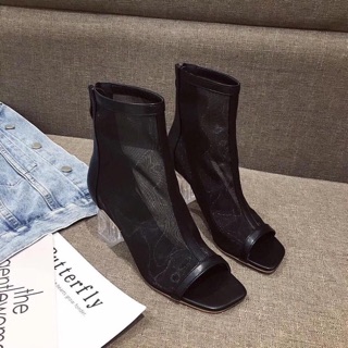 BOOT LƯỚI HỞ MŨI GÓT TRONG 5P