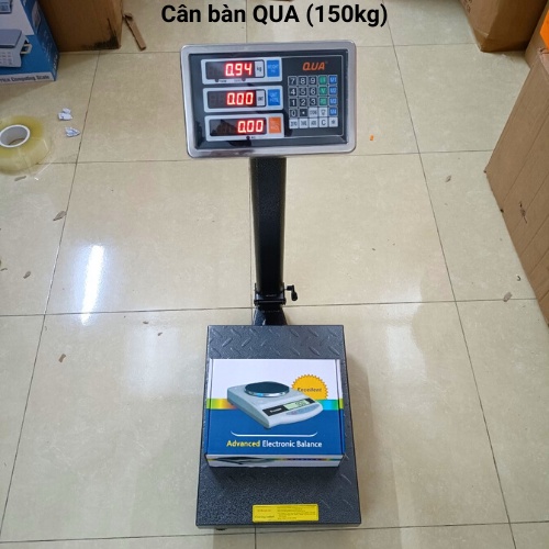 [ BẢO HÀNH 24 THÁNG ] Cân tính tiền điện tử cân bàn QUA ( 100kg&amp;150kg ) được làm bằng sơn tĩnh điện cao cấp