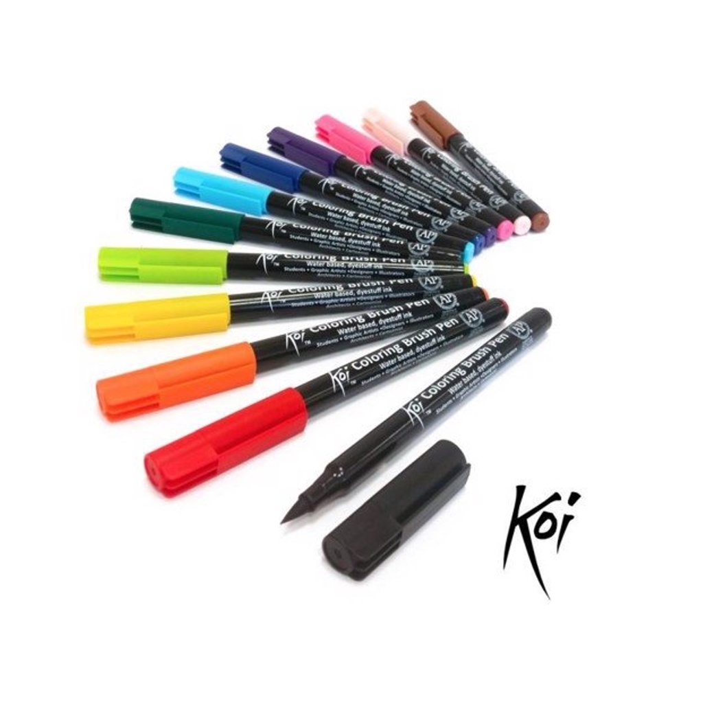 Bút Cọ Màu Koi Coloring Brush Sakura - DARK COOL GRAY