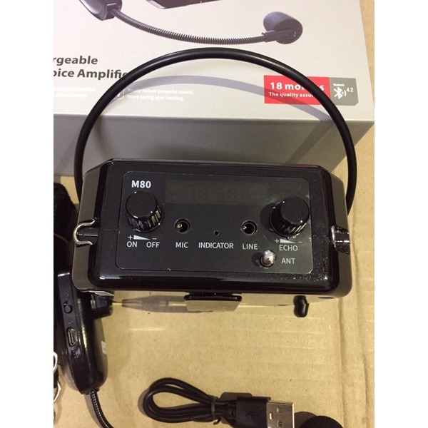 Loa Trợ Giảng Kèm Micro Bluetooth Đa Năng Zansong M80. Máy Trợ Giảng Không Dây .