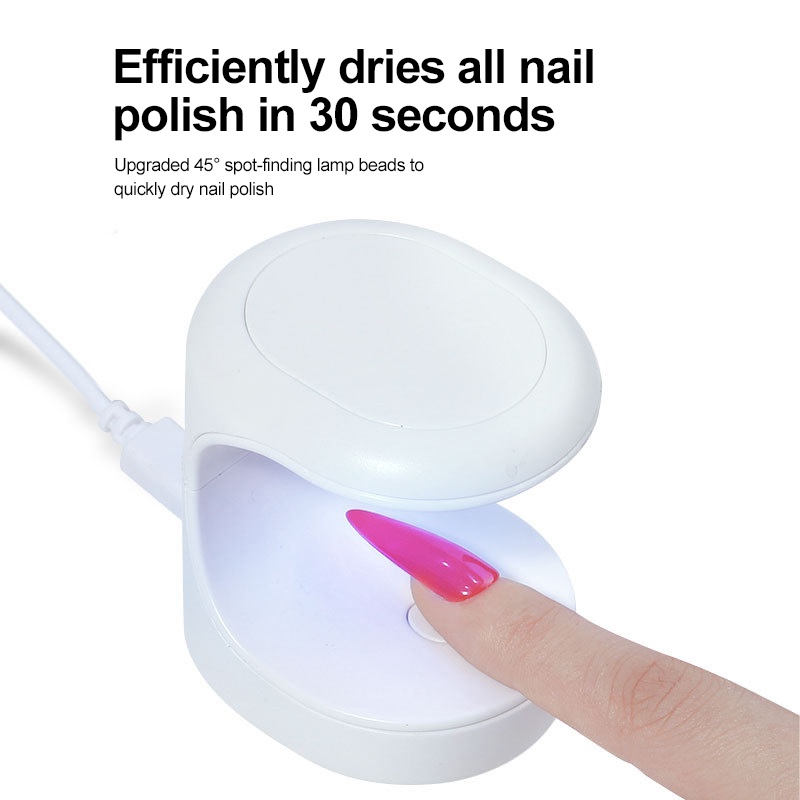 Set 32 đầu móng tay giả/ đèn sấy móng ANNIES nhỏ di động chuyên dụng