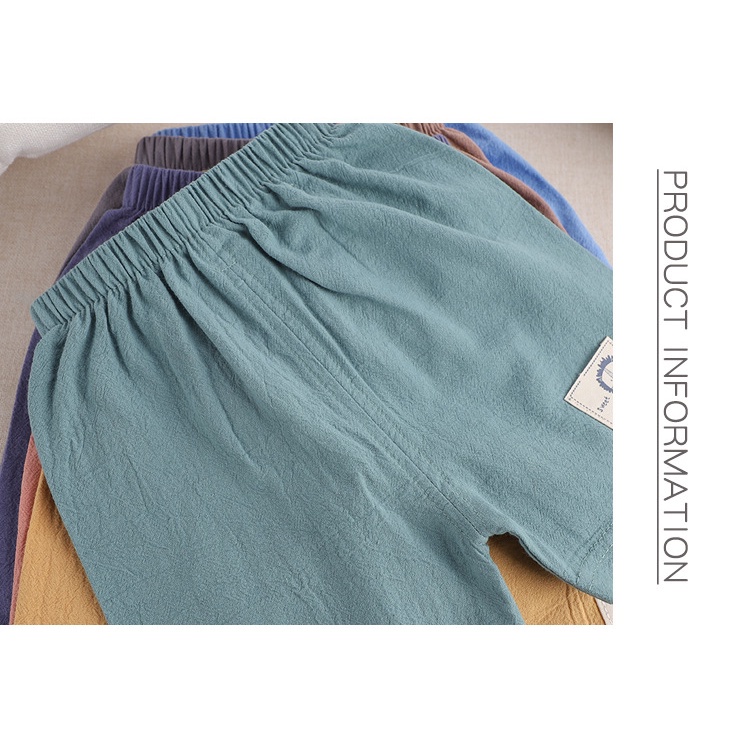 SANITKUN Quần short cotton màu sắc trơn thoáng khí phong cách Hàn Quốc thời trang mùa hè cho bé