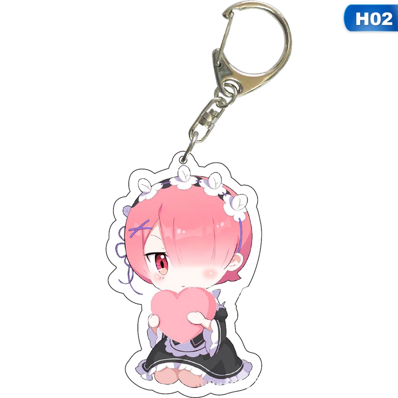 Flowersqueen Móc Khóa Anime Re: Zero Starting Life In Another World Xinh Xắn