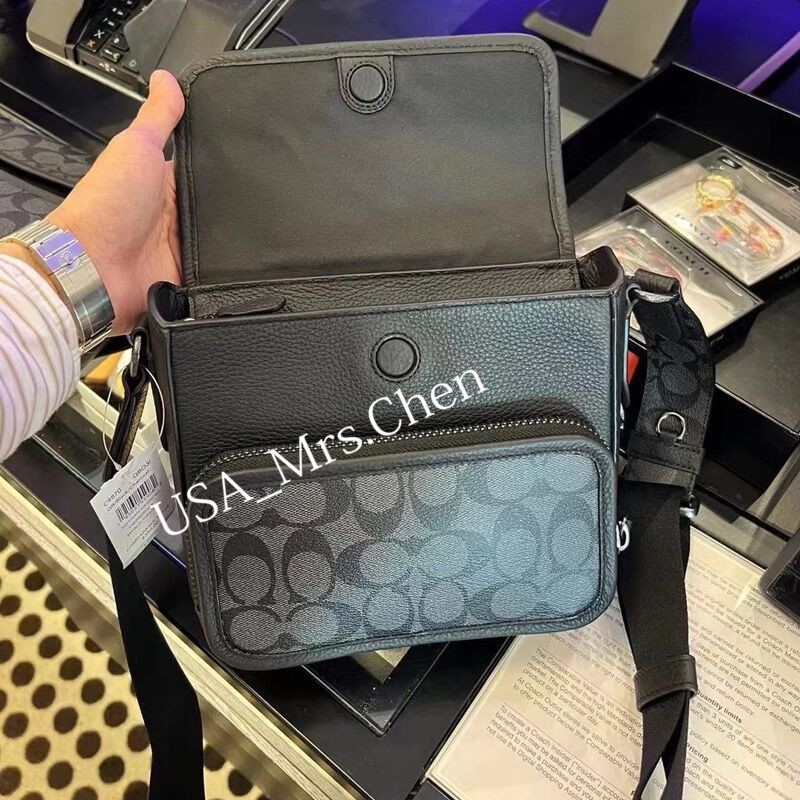 Túi máy ảnh COACH, chứng từ mua hàng chính hãng Túi máy ảnh Sullivan túi đeo chéo nam nữ