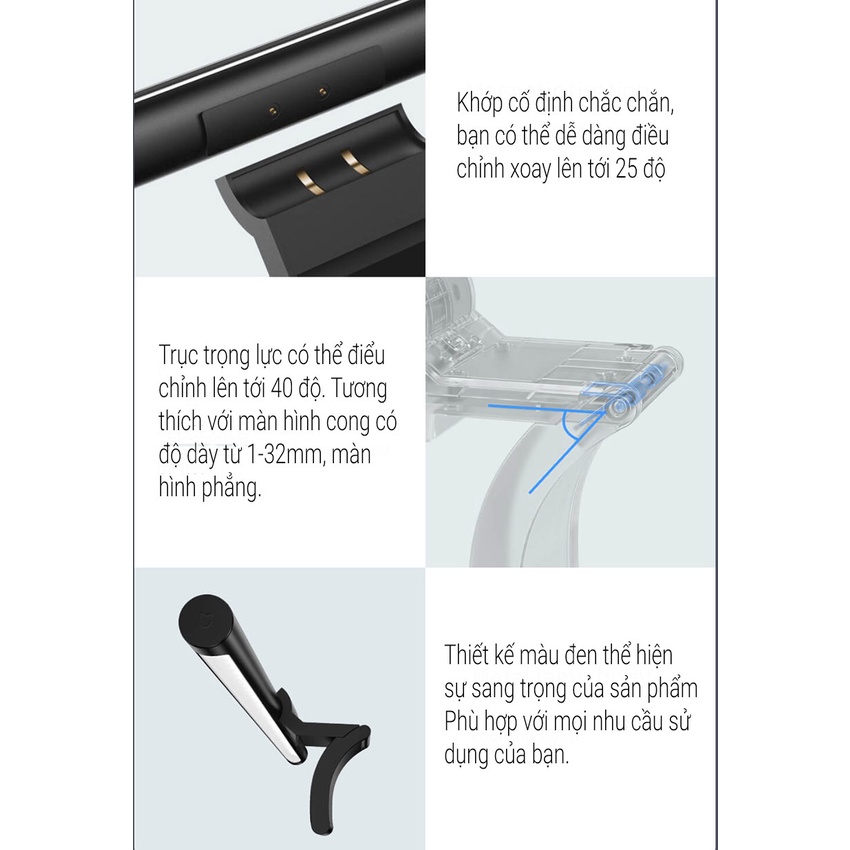 Đèn Treo Màn Hình Máy Tính Xiaomi Mijia MJGJD01YL Quốc Tế - BH 06 Tháng