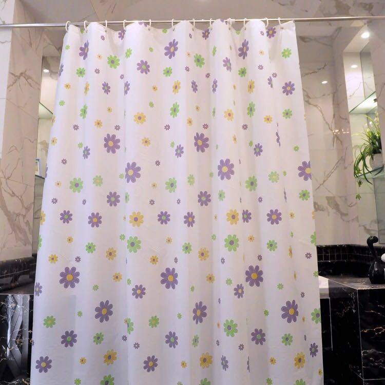 Rèm phòng tắm Hoa Nhí 180cm x 180cm Loại 1