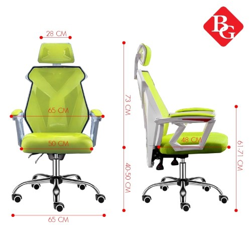 BG Ghế lưới văn phòng chơi game cao cấp chân xoay ngã 135 độ siêu rẻ E03 mới 2020 | BigBuy360 - bigbuy360.vn