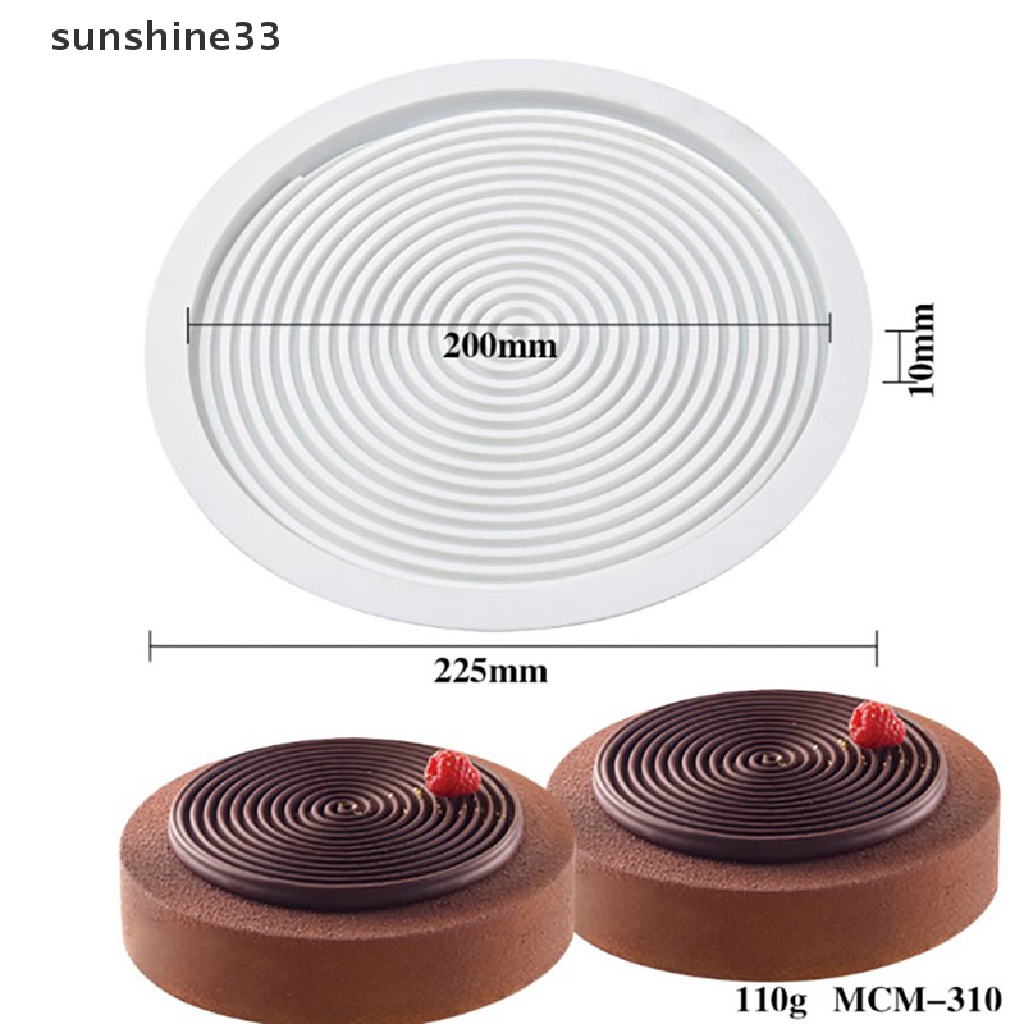 Khuôn Silicone Tạo Hình Xoắn Ốc 3D Làm Bánh Mousse / Chocolate