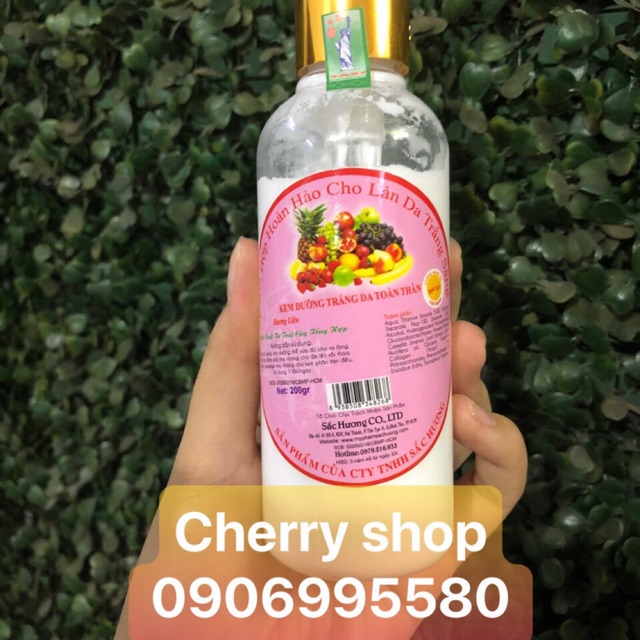Kem Trắng Da Toàn Thân Trái Cây Sắc Hương