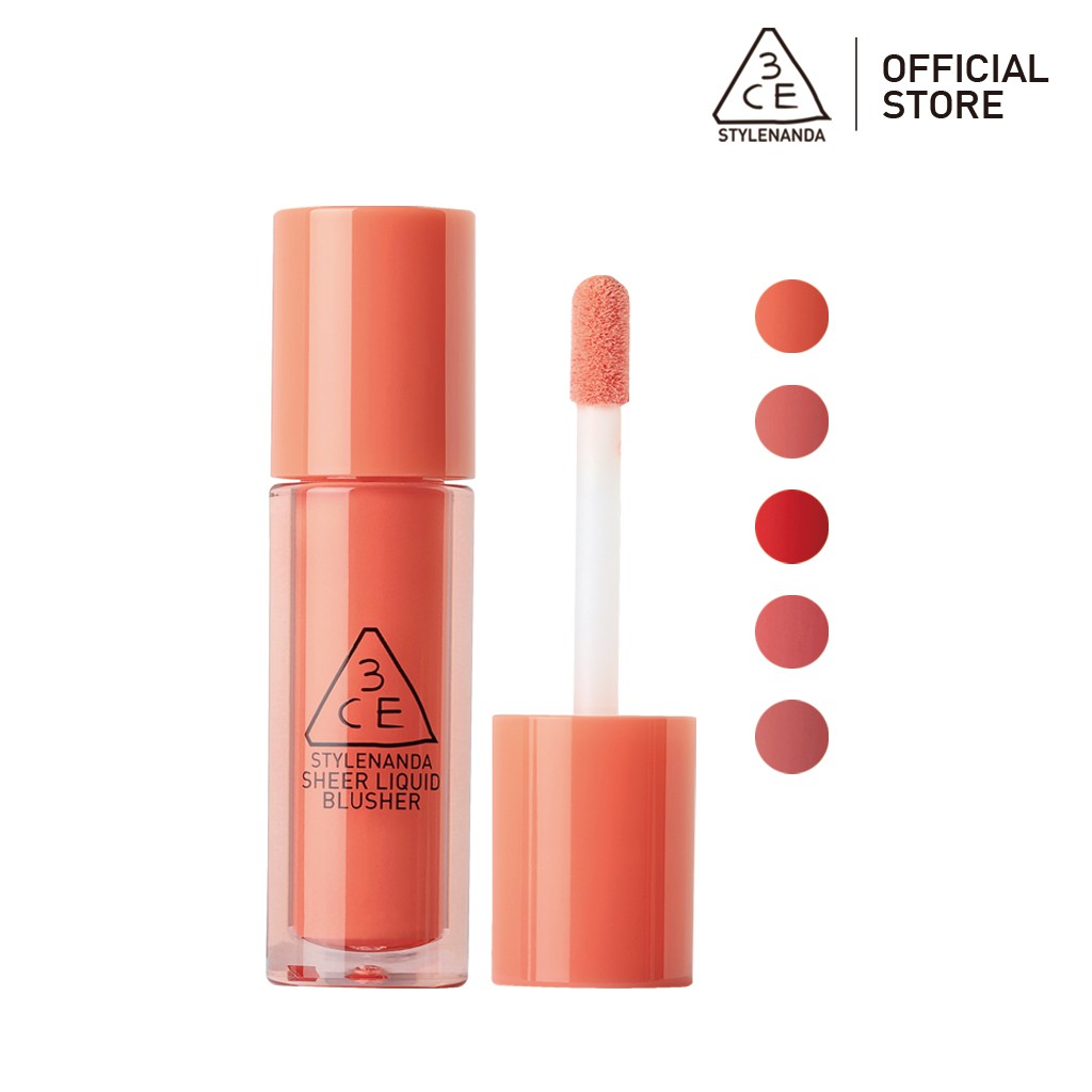 Phấn Má Hồng Dạng Lỏng 3Ce Màu Sắc Tự Nhiên 3 G 3Ce Sheer Liquid Blusher | Official Store Cheek Make Up Cosmetic