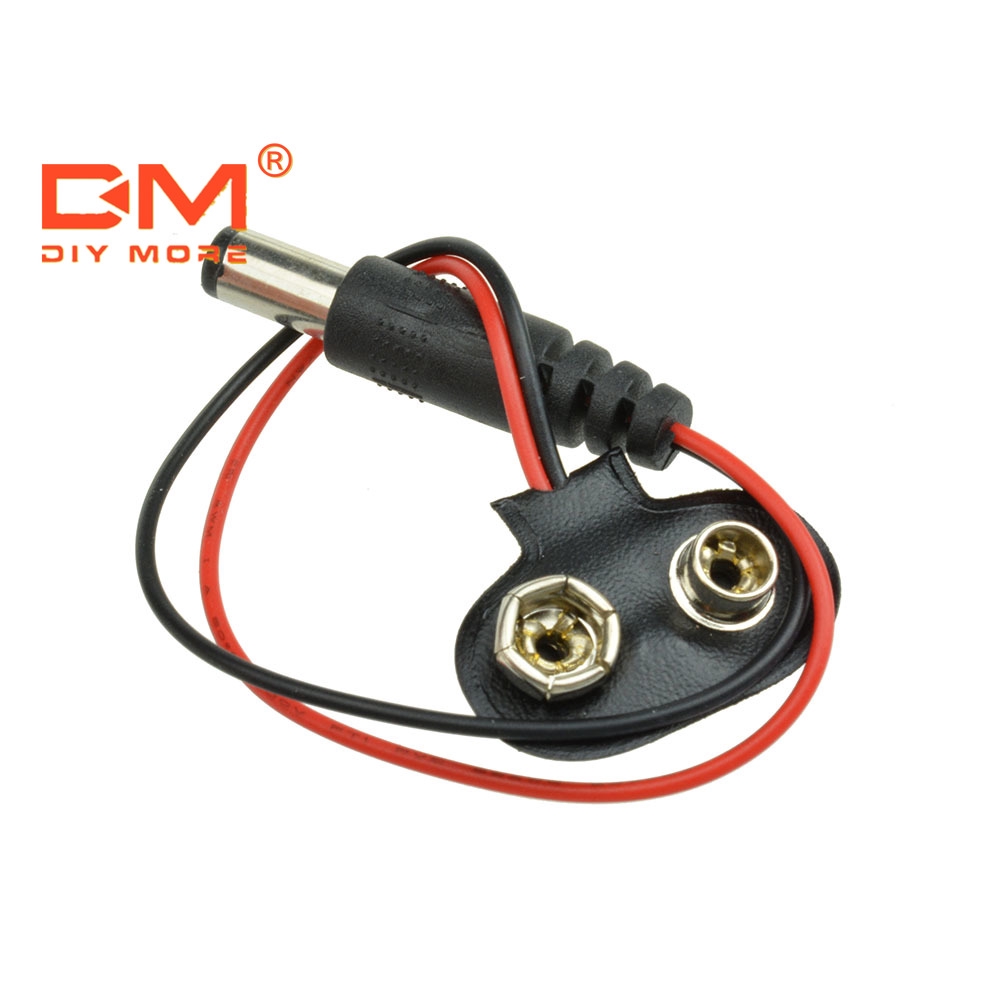 5 Dây cáp nối pin DIYMORE 9V DC 9V cho Arduino Uno R3