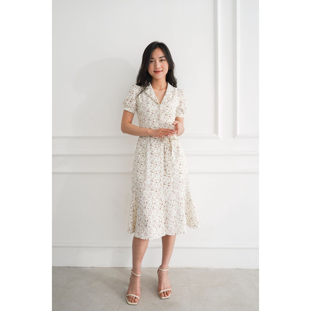 De Leah - Đầm ôm A đuôi cá đai rời - Thời Trang Thiết Kế
