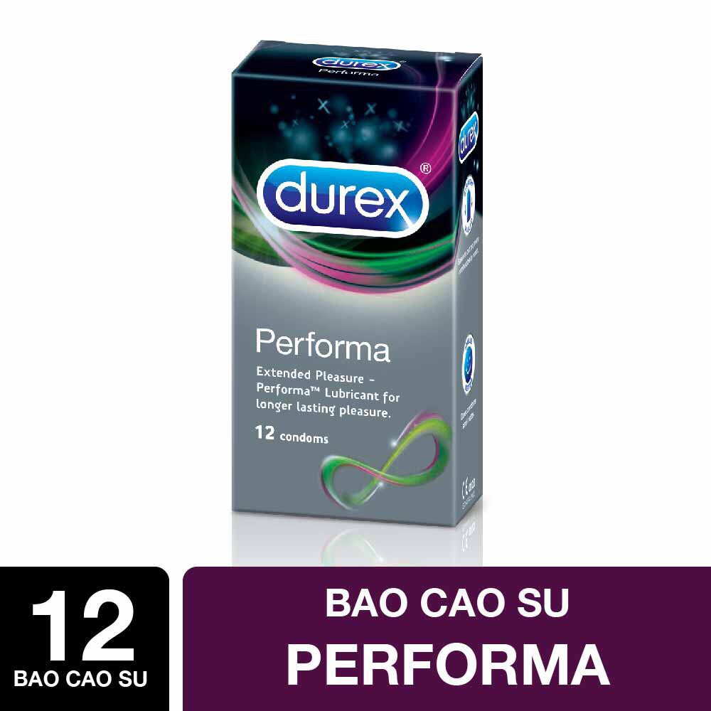 Bộ 2 hộp bao cao su Durex Performa (12 bao/hộp) + Tặng 1 hộp bao cao su Durex Performa 3 bao