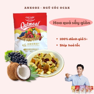 Ngũ cốc vị hoa quả sấy giòn thương hiệu Ocak, gói 40g tiện lợi nhiều dinh dưỡng, dùng ăn sáng và hỗ trợ giảm cân