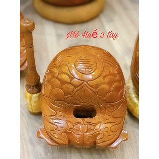 Mõ tụng kinh Huế gỗ mít tốt 3 tay 18cm