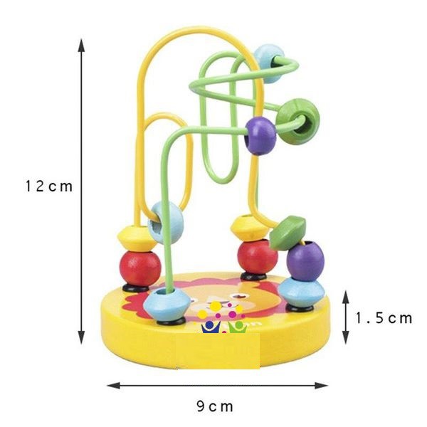 Đồ chơi luồn hạt gỗ qua khung size nhỏ