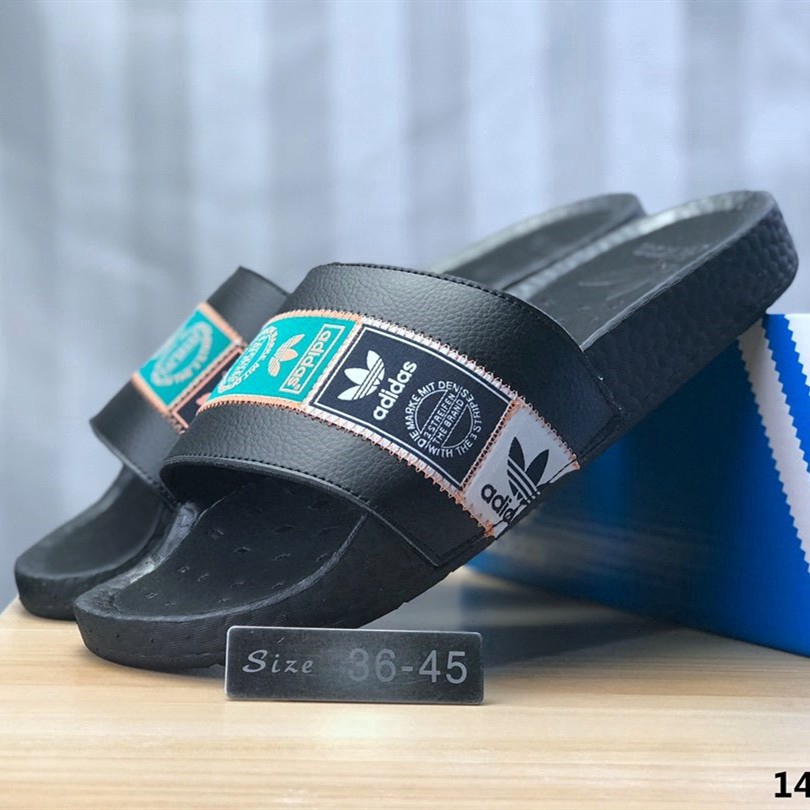 Dép Quai Ngang Màu Đen Phong Cách Thể Thao Thời Trang Mùa Hè Cho Nữ FX7478