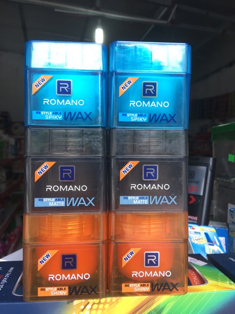 SÁP TẠO KIỂU TÓC GIỮ NẾP SIÊU CỨNG ROMANO RESTYLEABLE SPIKY WAX 68G