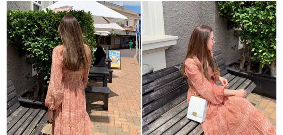 Đầm maxi Boho phong cách vintage vô cùng xinh đẹp Ảnh thật chuẩn váy