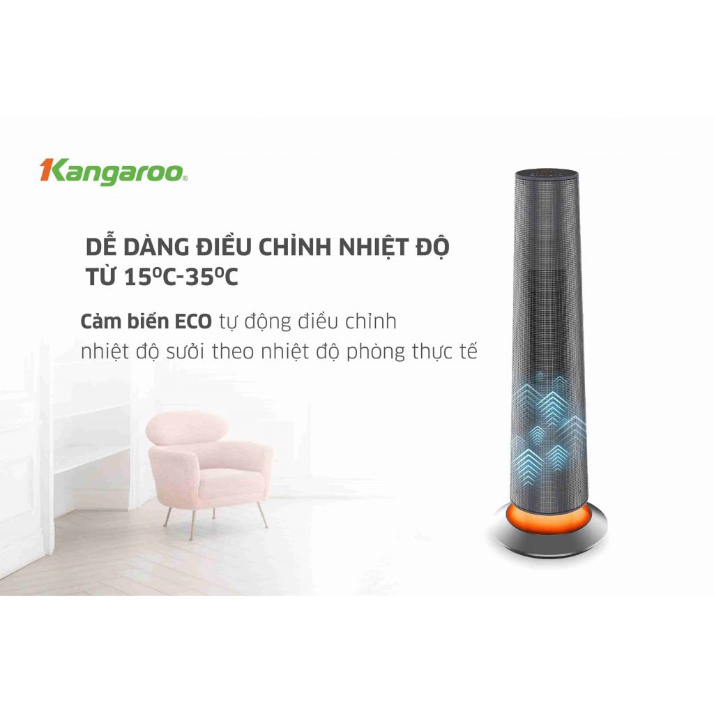 Máy sưởi gốm ceramic Kangaroo KGFH09