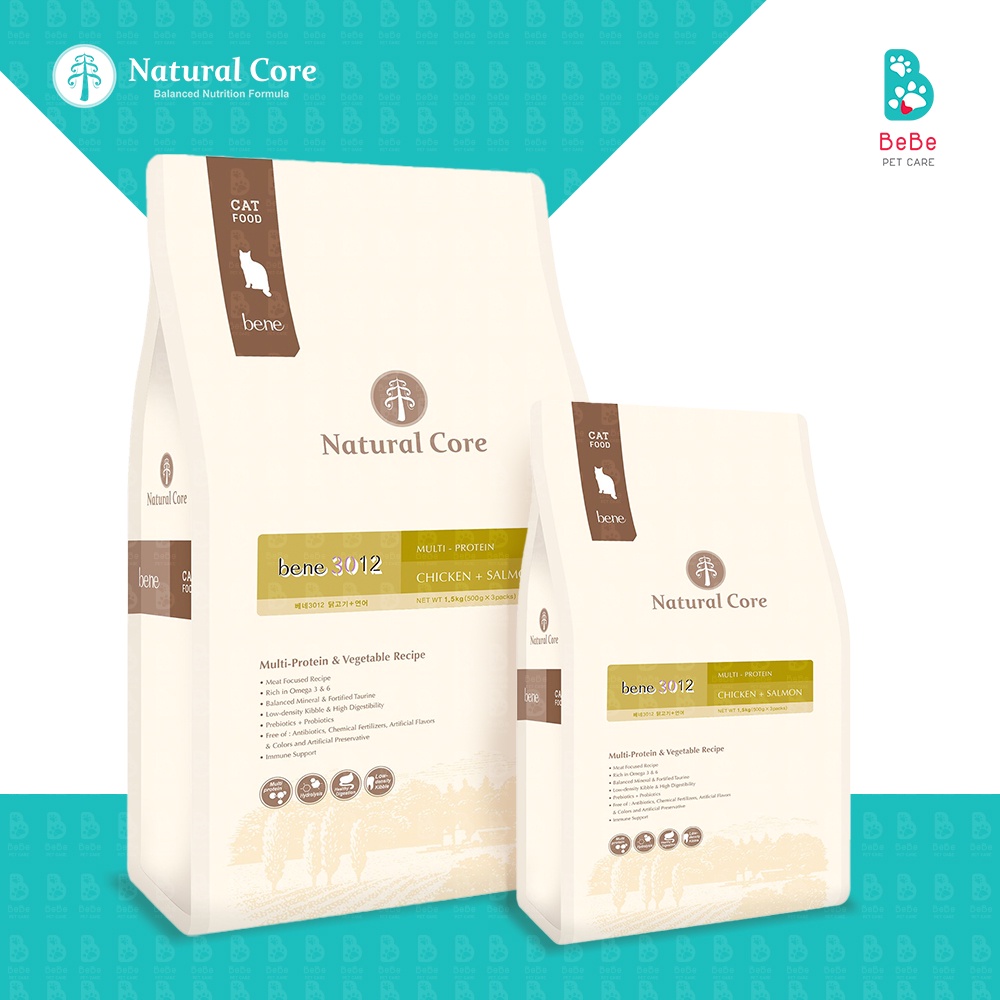 [5Kg] Hạt NATURAL CORE Gà x Cá Hồi Cho Mèo Mọi Lứa Tuổi