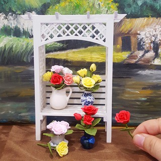 Mô hình chậu hồng 01 mini tỉ lệ 1/12