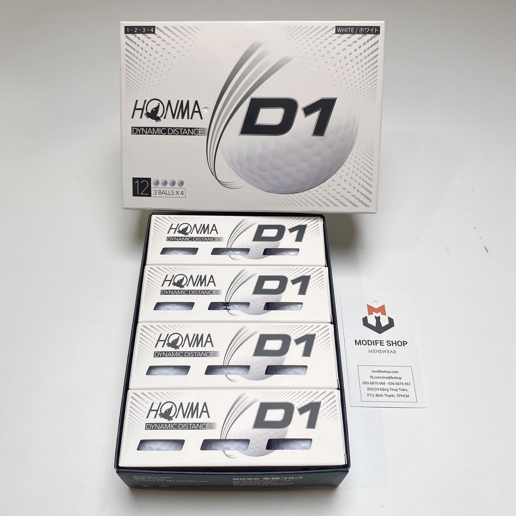 Bóng Golf Honma D1 (New) - Hộp gồm 12 quả - Modife Shop
