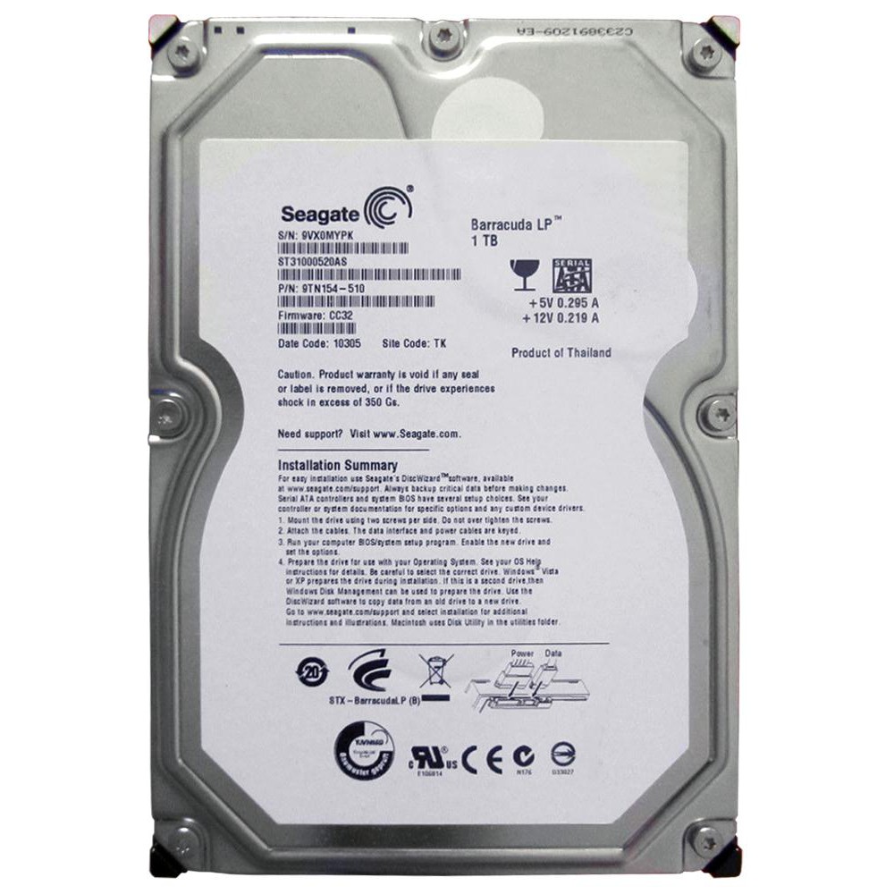 Ổ Cứng Seagate 1TB (1000GB) Hàng Tháo Máy Trạm Workstation USA | BigBuy360 - bigbuy360.vn