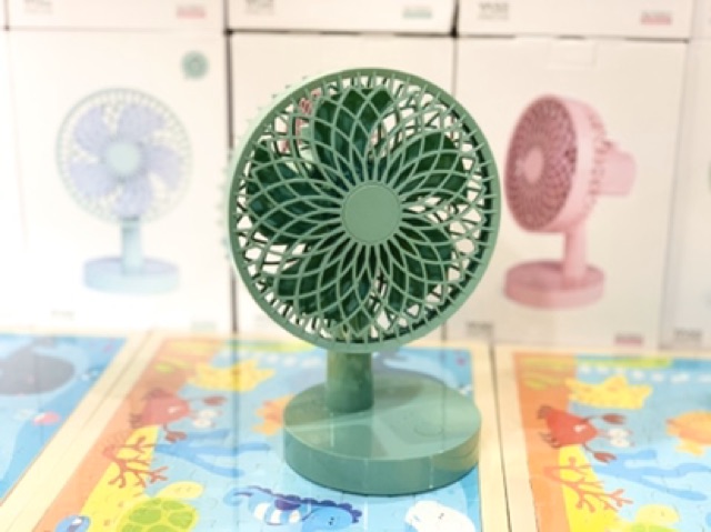 Quạt sạc tích điện để bàn mini tự động quay Yase . | BigBuy360 - bigbuy360.vn