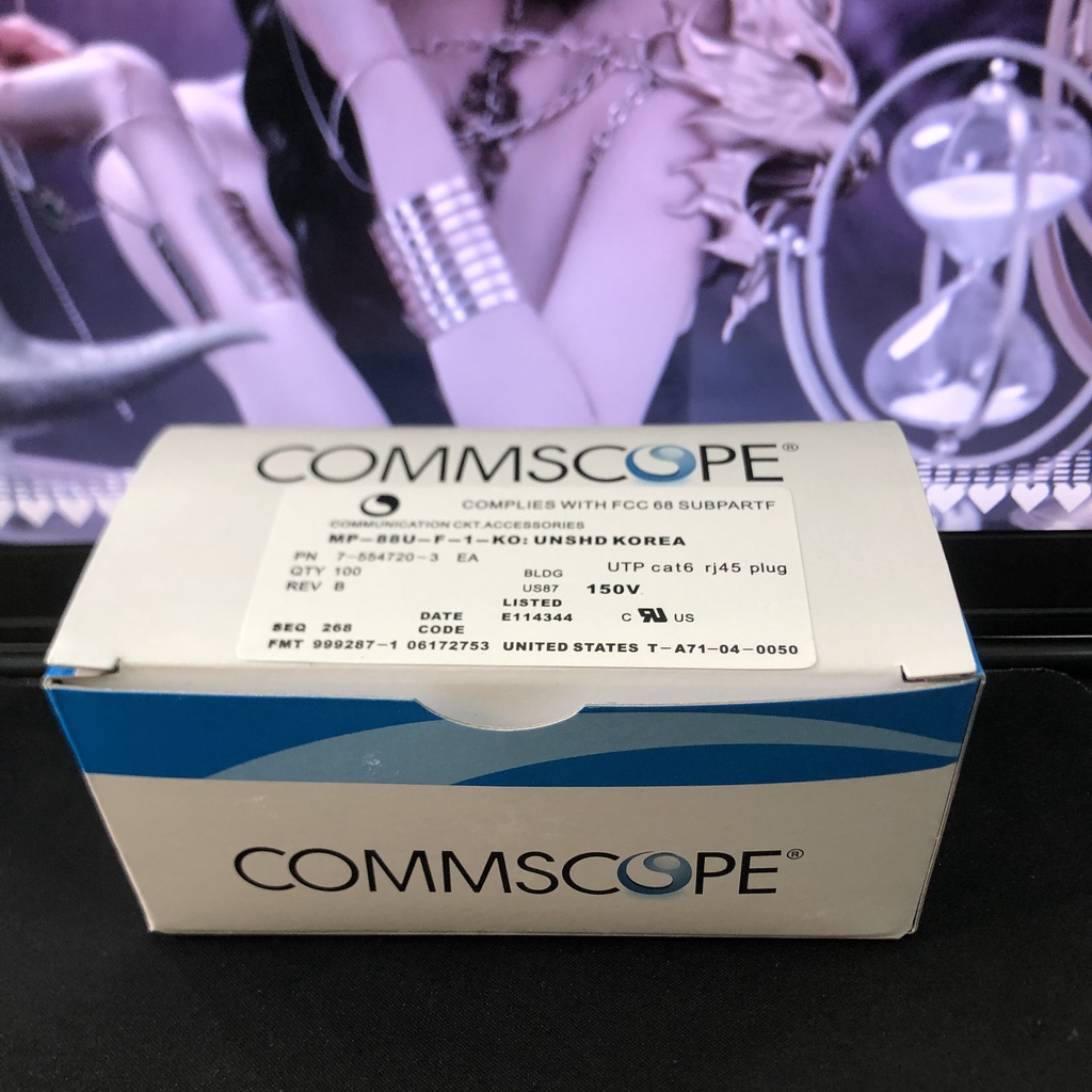 Combo 100 Hạt Mạng Cao Cấp RJ45 CAT6 COMMSCOPE - Sản phẩm chính hãng Siêu Xịn