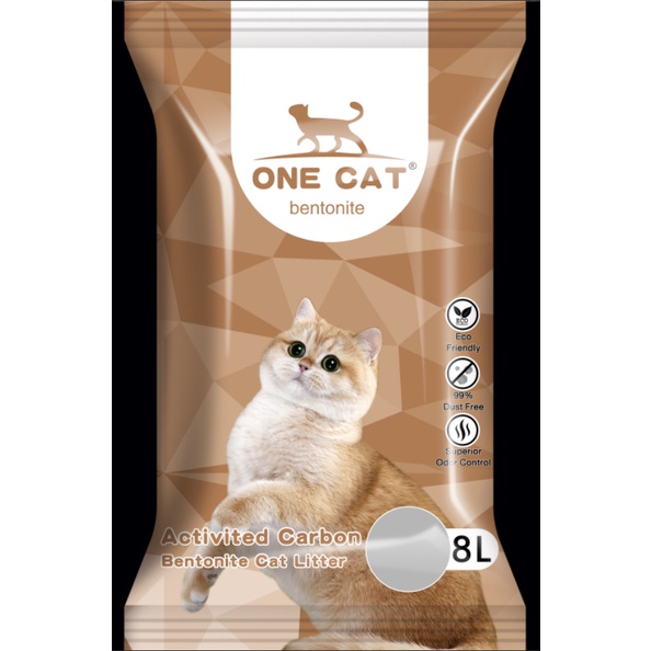 [PHÂN PHỐI] - Cát vệ sinh mèo One Cat Litter 8L/ 4kg - mix than hoạt tính siêu vón