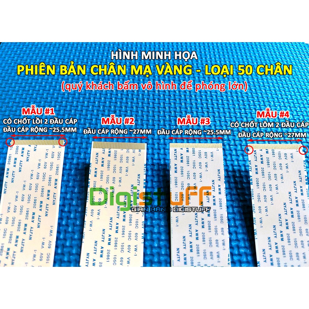 Cáp dẹt 50 chân thay cáp MSSD laptop Sony, cáp tín hiệu màn hình Tivi và các thiết bị khác