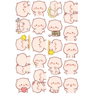 Sticker Chubby Piggy