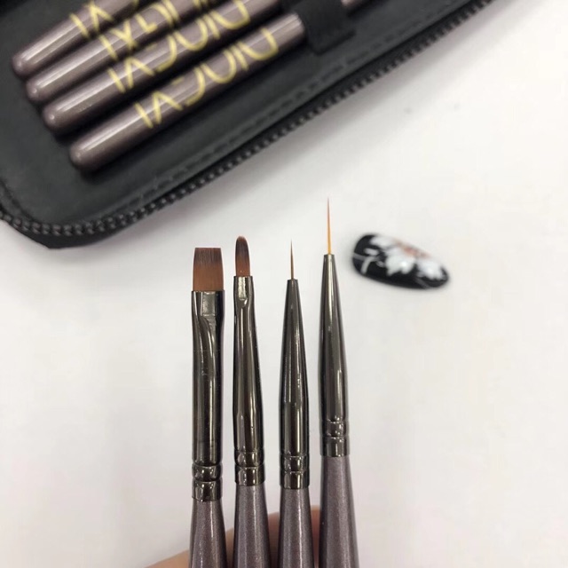 Set cọ nhật dingxi kèm ví - phụ kiện nail giá rẻ