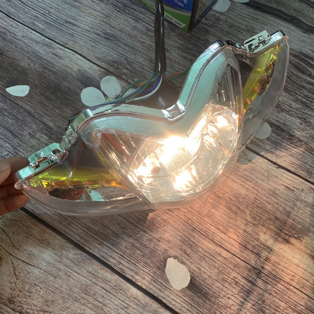 Pha đèn xe Wave RSX 110/  chóa đèn trước xe WAVE S110 ,đời từ 2009 đến 2010 -bóng tròn siêu sáng