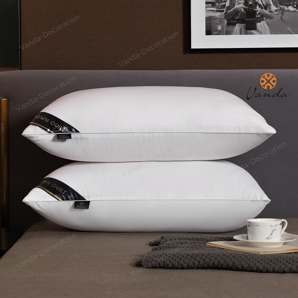 Ruột gối đầu Hillton lõi bông gòn tinh khiết , gối khách sạn cao cấp