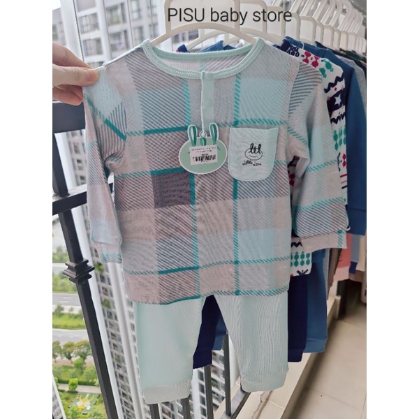 Lil little love - Bộ dài tay thu đông cho bé vải len mềm mịn ấm cho bé 9m-4y