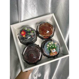 [100]Hộp nhựa kim cương bánh trung thu